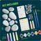 Kids Rock Painting Kit - Glow in The Dark - Arts & Crafts Gifts for Boys and Girls Ages 4-12